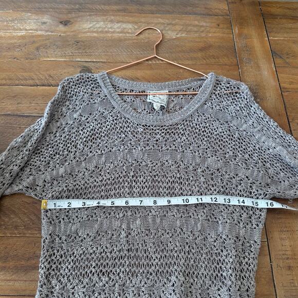 Pink rose open knit lightweight sweater medium - Picture 5 of 5